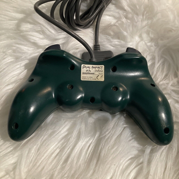 Dual Impact 2 Colors Gree Controller Playstation 2 PS2 Console Video Game System - Picture 4 of 5